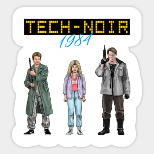 Tech-Noir Neon 1984 Sticker